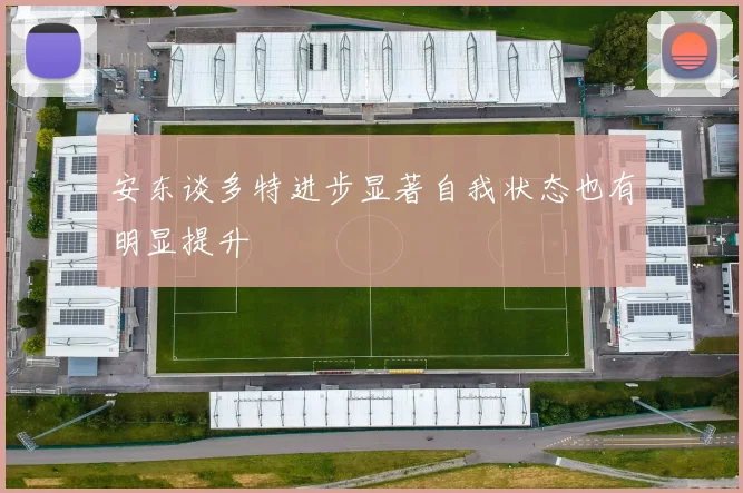 安东谈多特进步显著自我状态也有明显提升